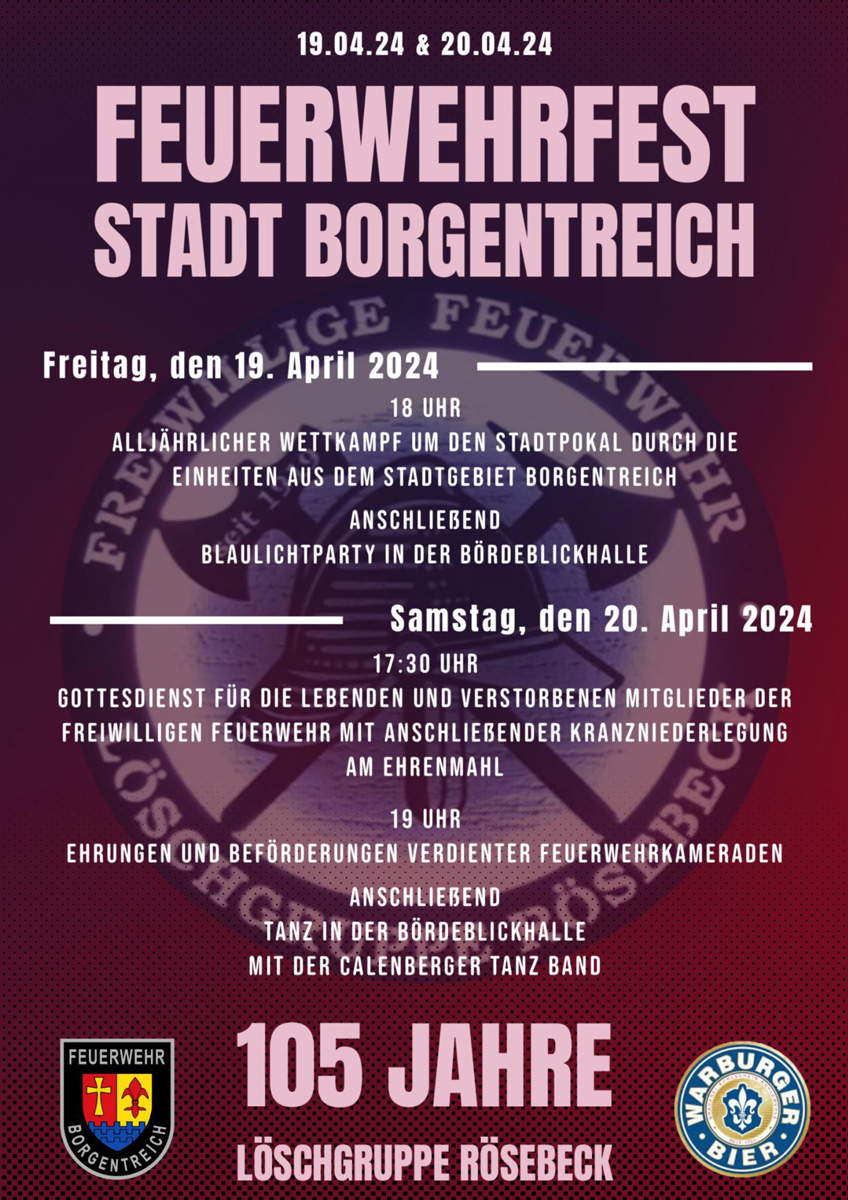 Stadtfeuerwehrfest Rösebeck 2024