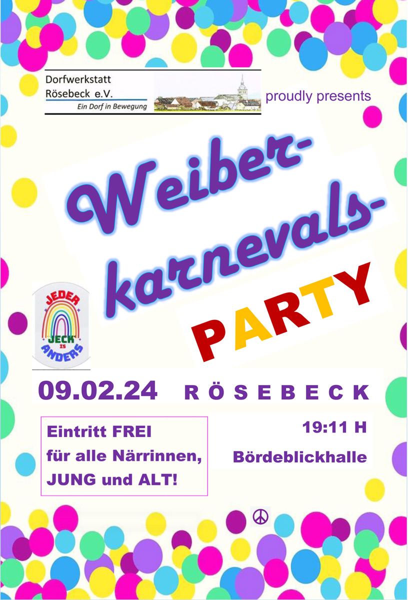 Weiberkarneval Rösebeck 2024