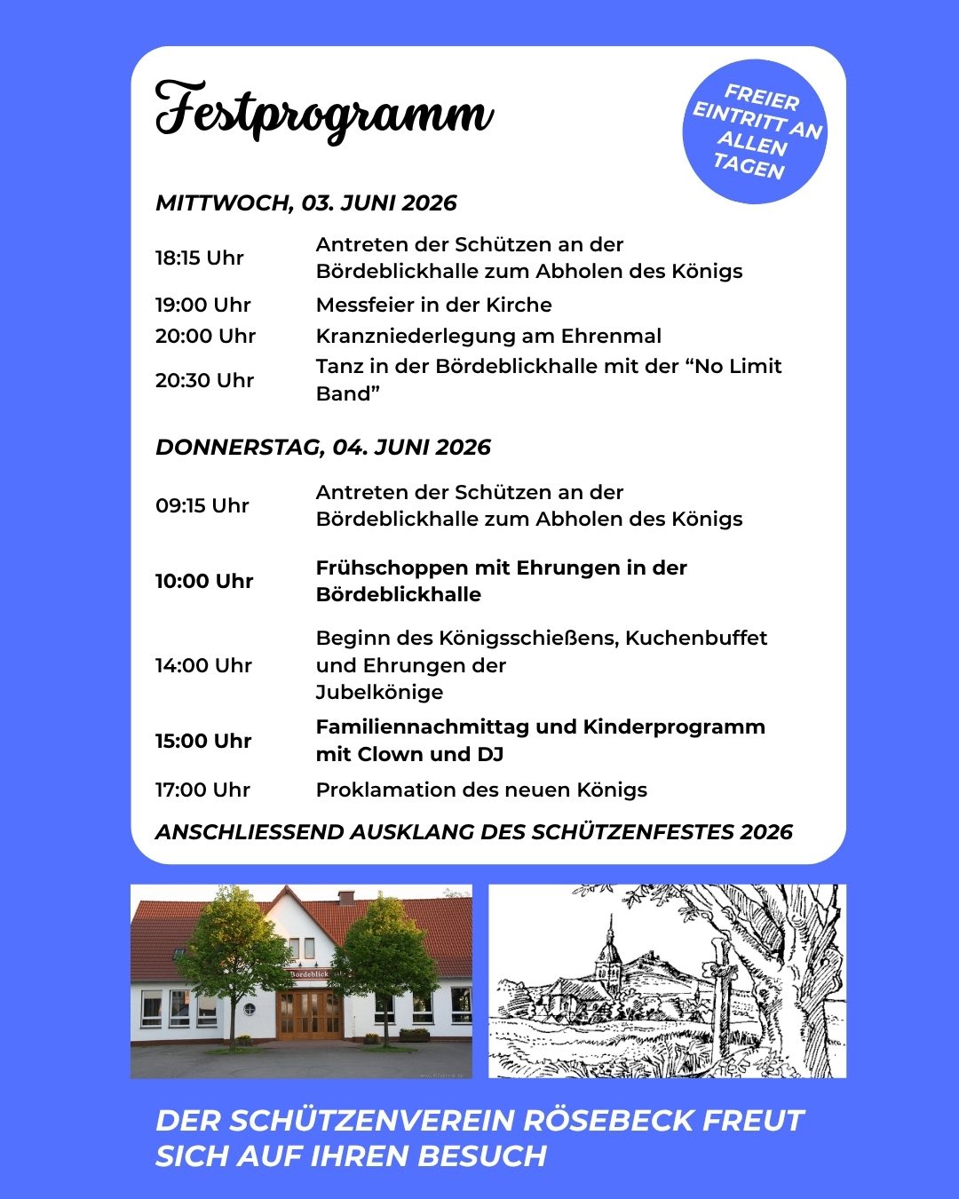 Schützenfest Rösebeck 2026