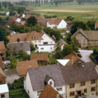 1979 - Kirchturmausblick